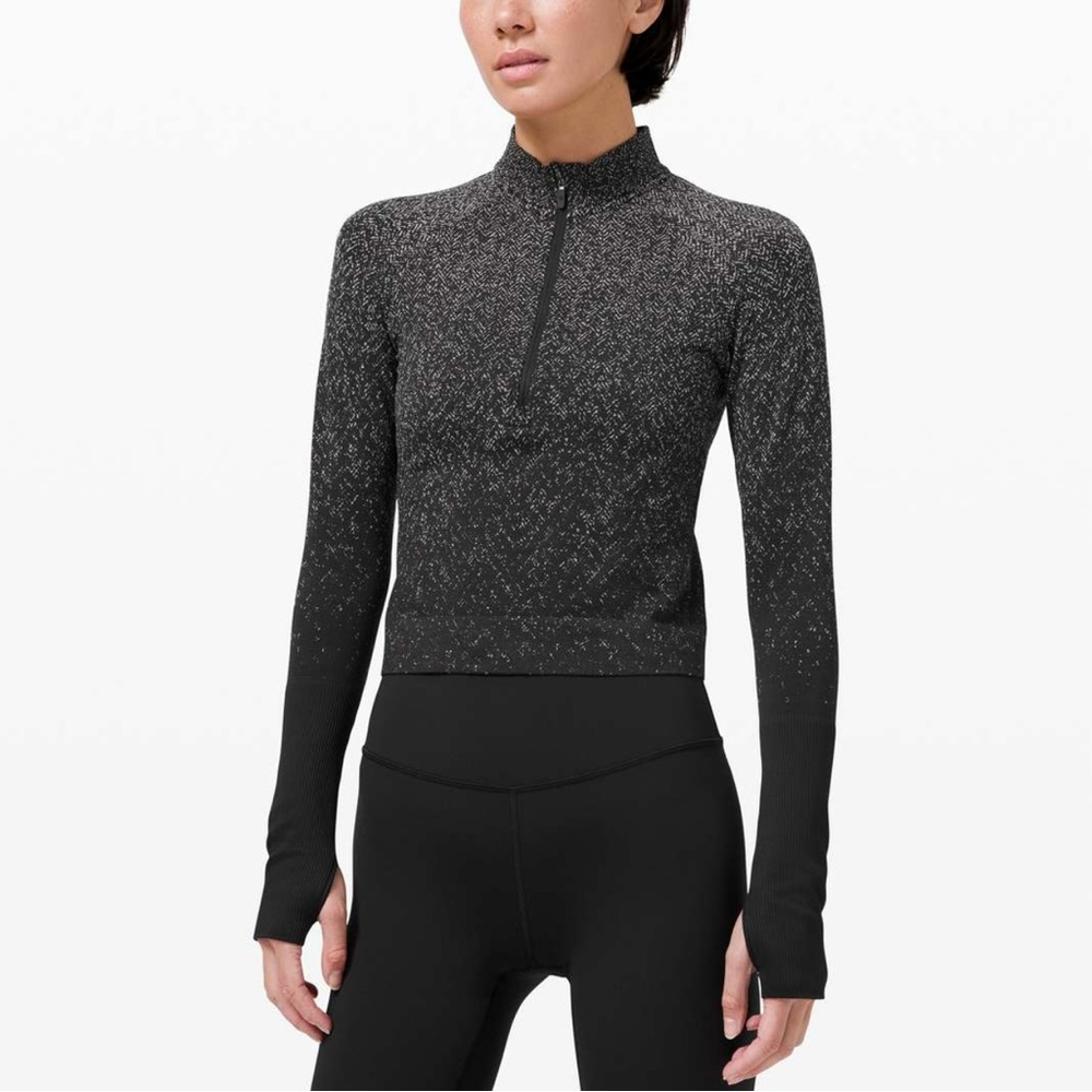 NWOT Lululemon Rest Less Cropped 1/2 ZIP